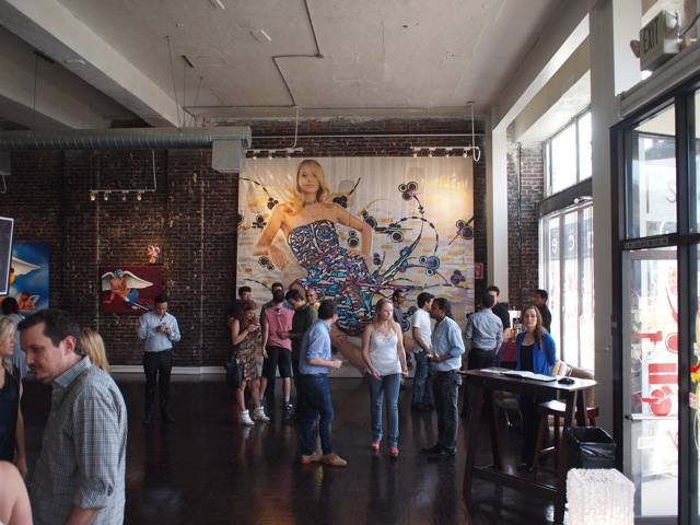 Community art gallery night